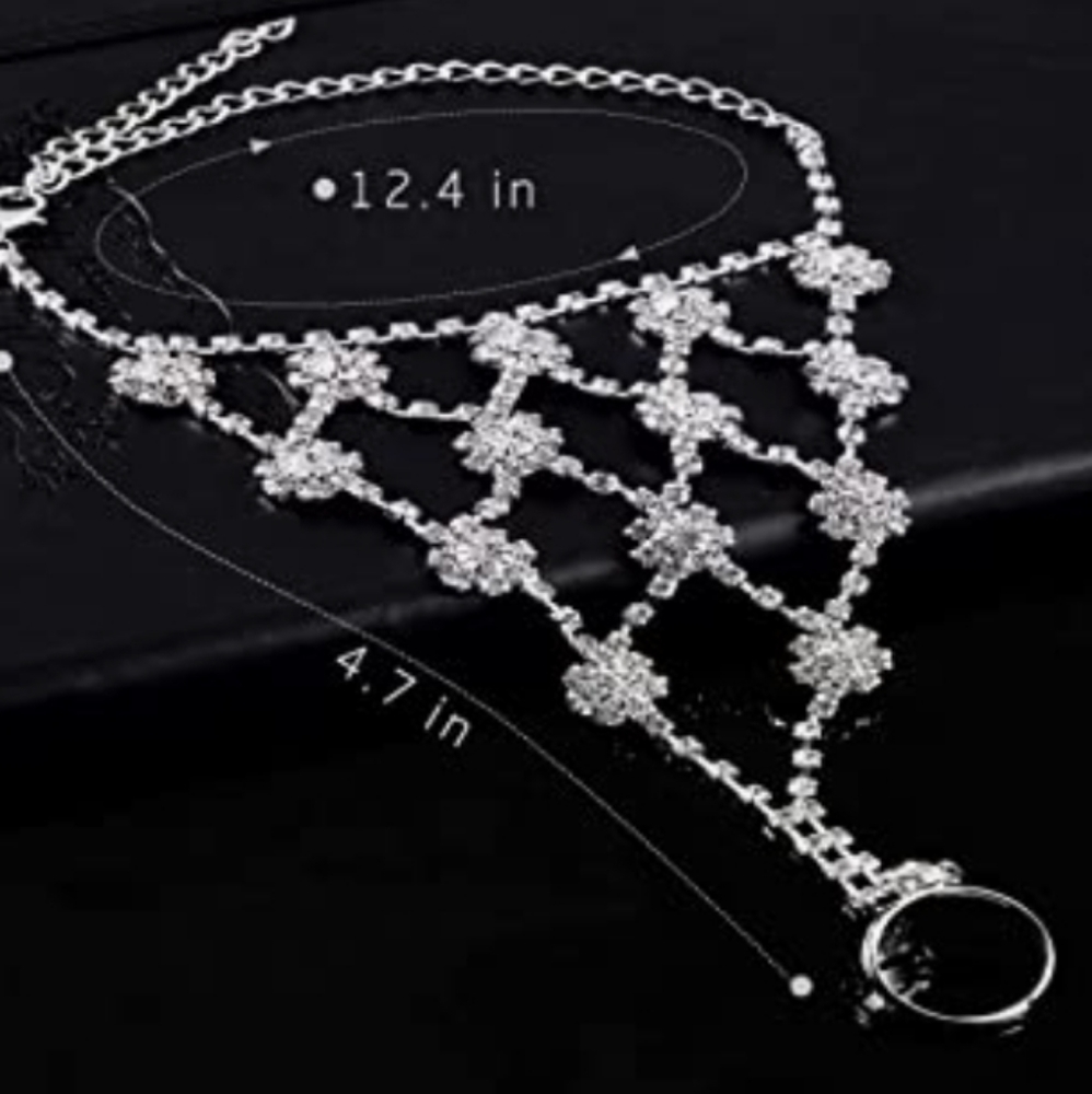 2 Pairs Body Jewelry Beachwear Bling Sandals NWT - Picture 2 of 6